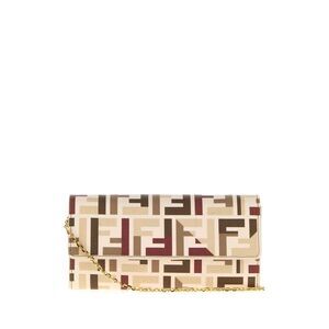 Fendi Women Printed Canvas Continental Wallet